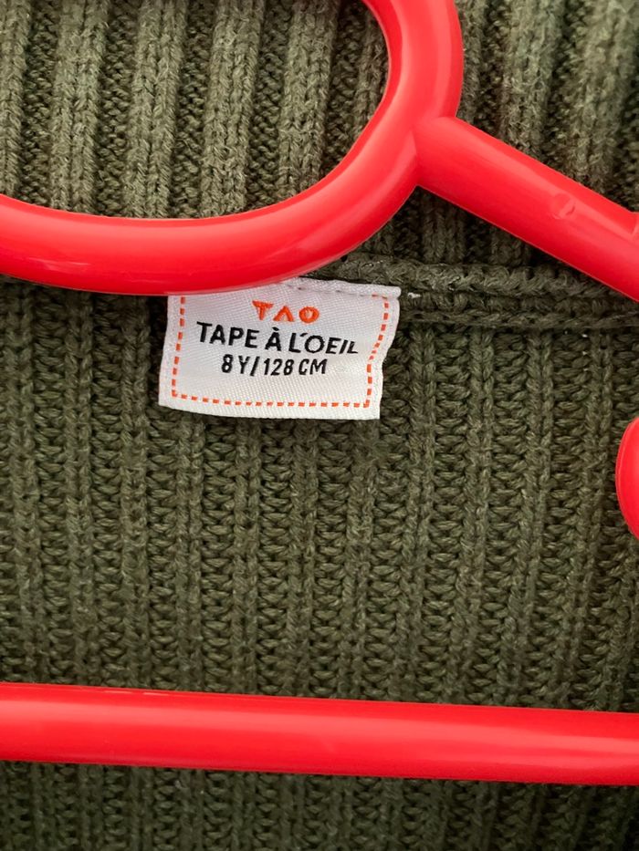 Pull camionneur kaki garçon 8 ans Tao - photo numéro 6