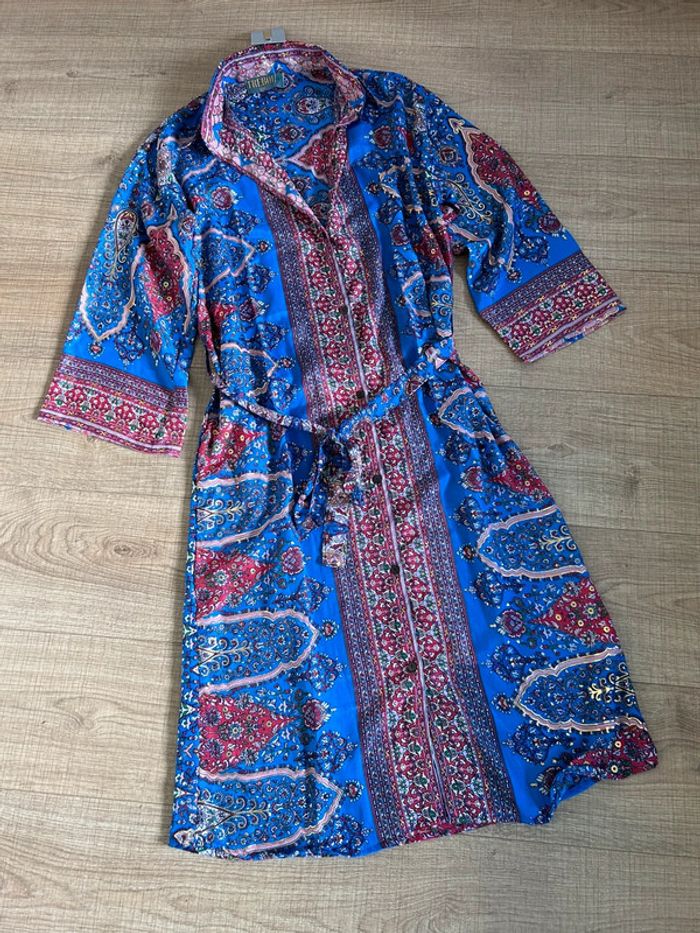 Robe mi longue neuve en soie Trebol taille S/M - photo numéro 11