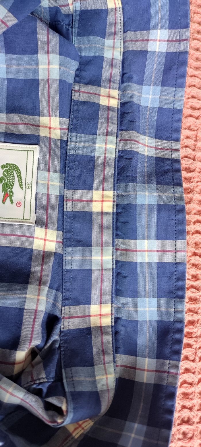 Chemisette carreaux Lacoste taille 39 - photo numéro 7