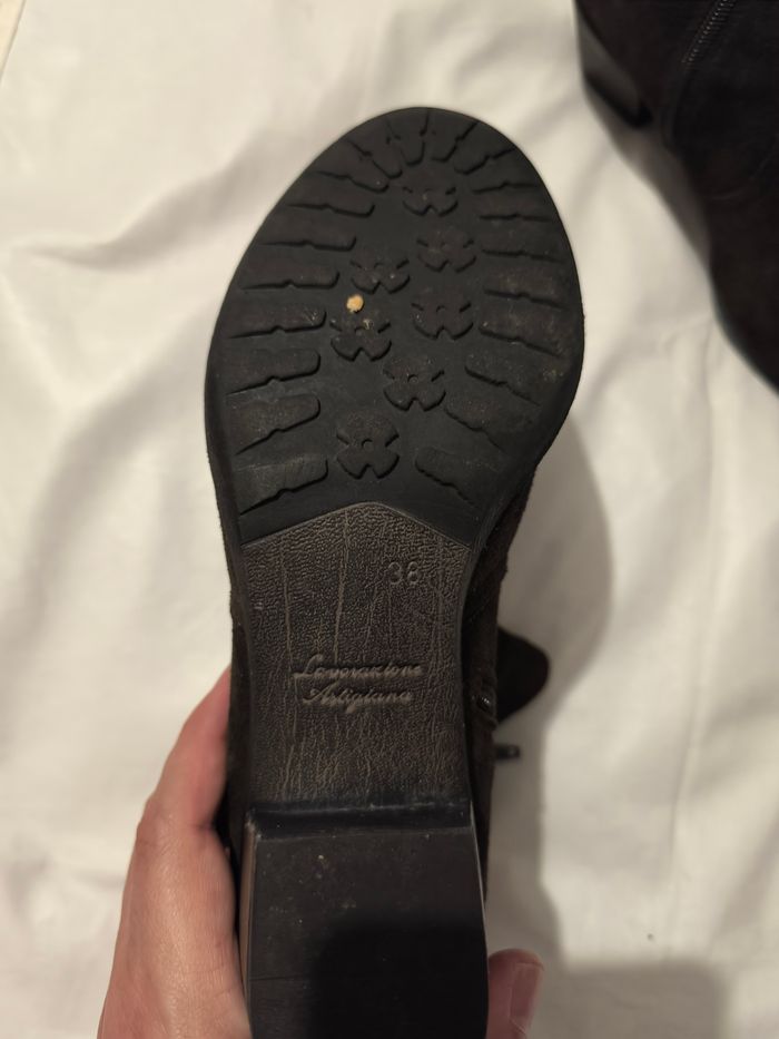 Bottines en daim marron Lavorazione Artigiana T 38 - photo numéro 7