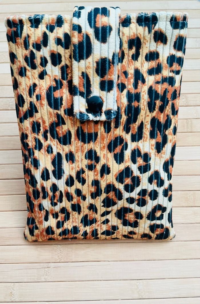 Pochette pour livre de poche 21X15 léopard