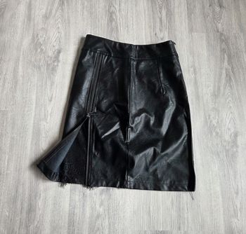 Jupe simili cuir noire Colloseum - taille XS neuve