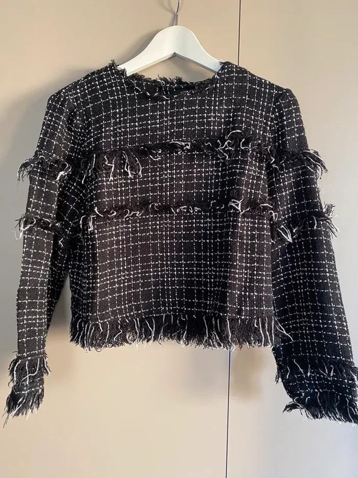 Haut court en tweed