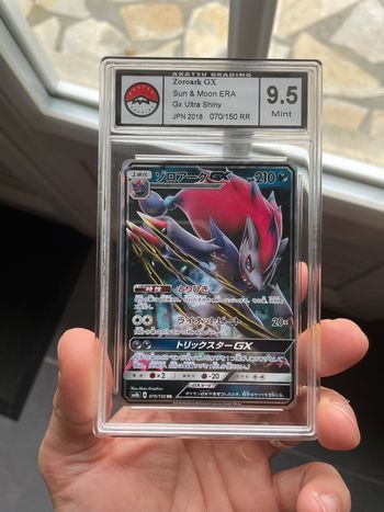 Pokémon carte gradée Zoroark GX Akatsu 9.5