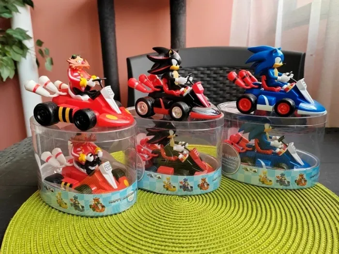 Lot de Figurines Sonic, Shadow, Eggman ( robotnik ) - Mario Kart à propulsion - Nintendo, Wii - photo numéro 5