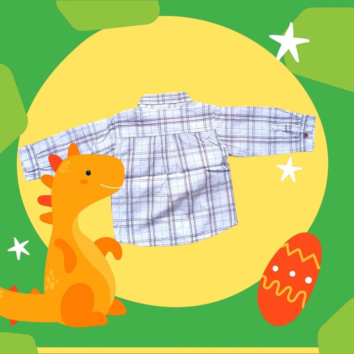 Chemise à carreaux bébé garçon taille 9 mois - photo numéro 2