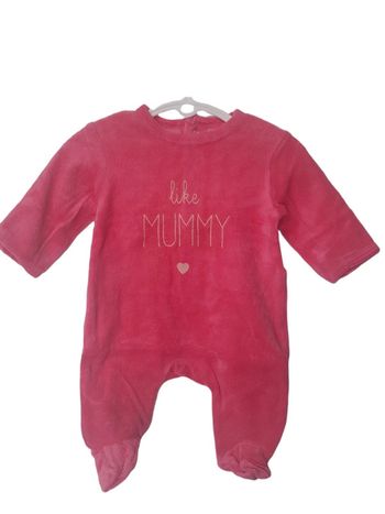 Kiabi - Grenouillère en velours / pyjama une pièce - Neuf ! (1 mois)