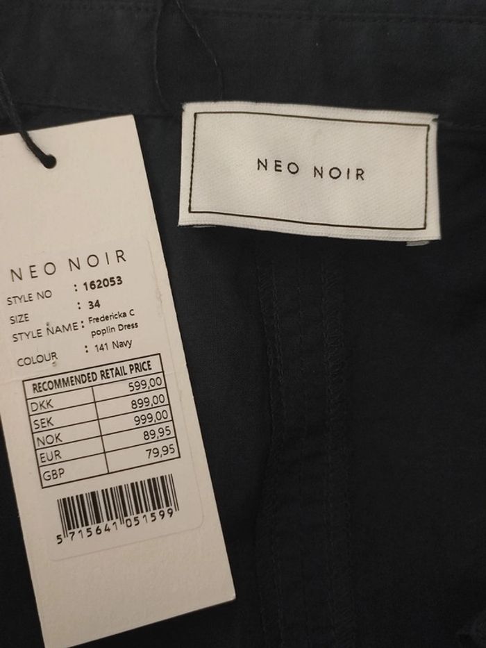 Robe chemise bleue marine Neo noir - photo numéro 6