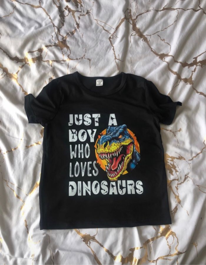 T shirt dinosaure shein 6 ans