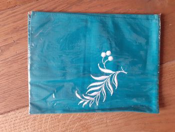 Neuf serviette de table verte Cathedra vintage