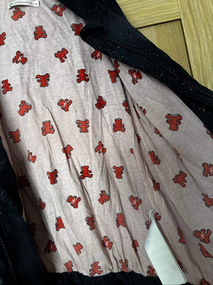 Manteau à capuche bleu Lulu Castagnette t.4ans - photo numéro 5