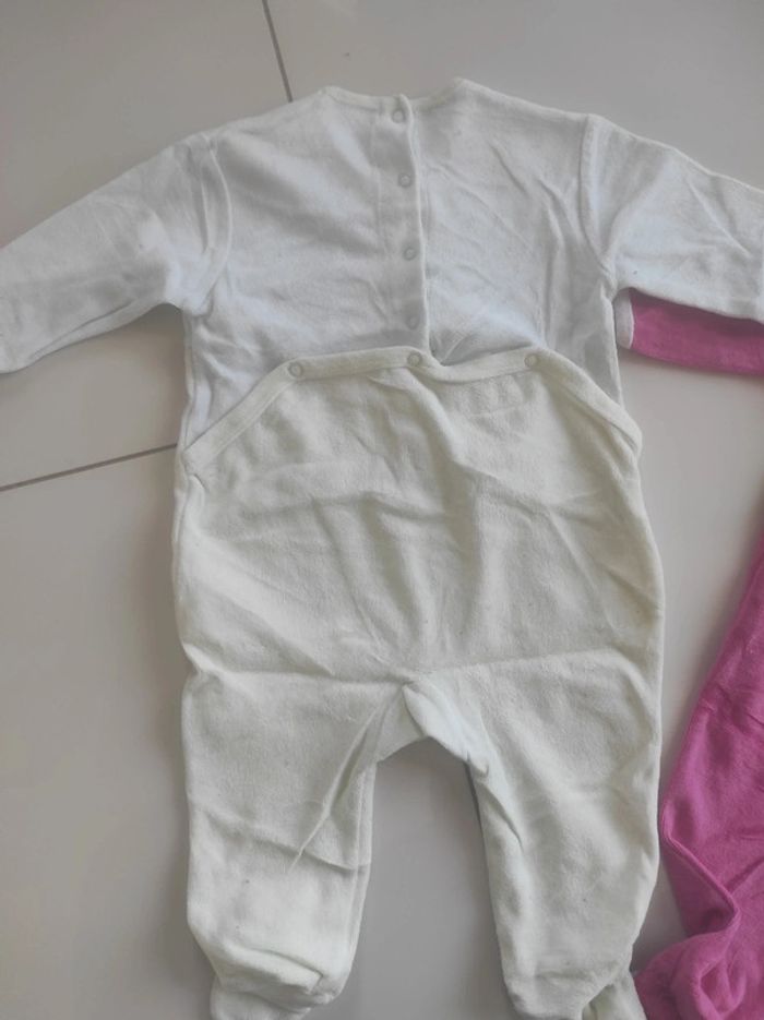 Lot de 3 pyjamas velours fille 9 mois 71 cm kiabi - photo numéro 8