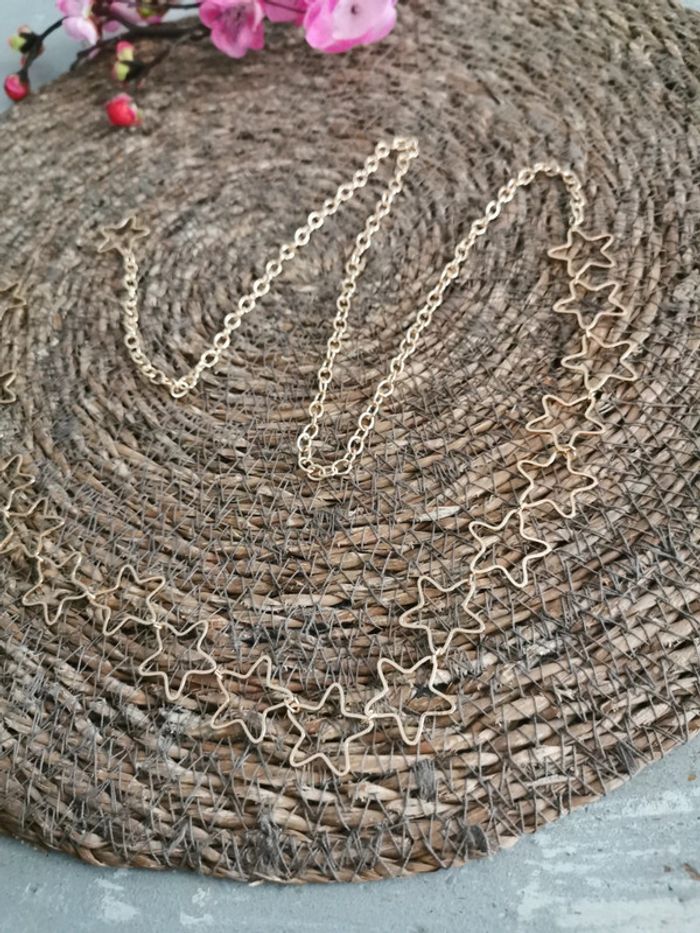 Ceinture Métal femme étoiles dorées - photo numéro 2