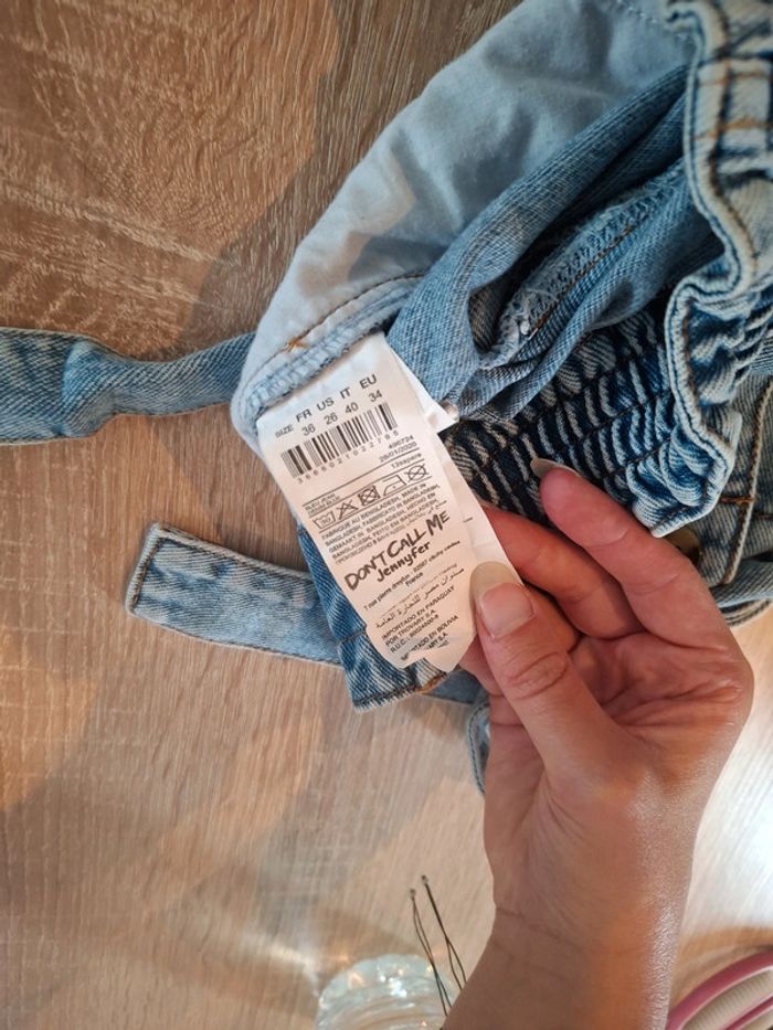 Short en jean et noeud - photo numéro 11