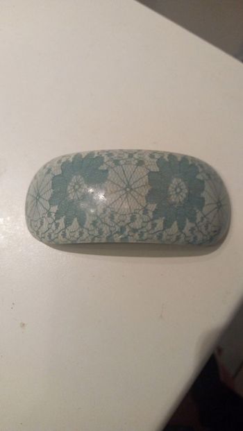 Grande barrette bleue