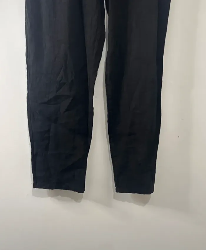 Pantalon Femme Noir avec Poches & Ceinture Crème – Taille jusqu’au 46 - photo numéro 3