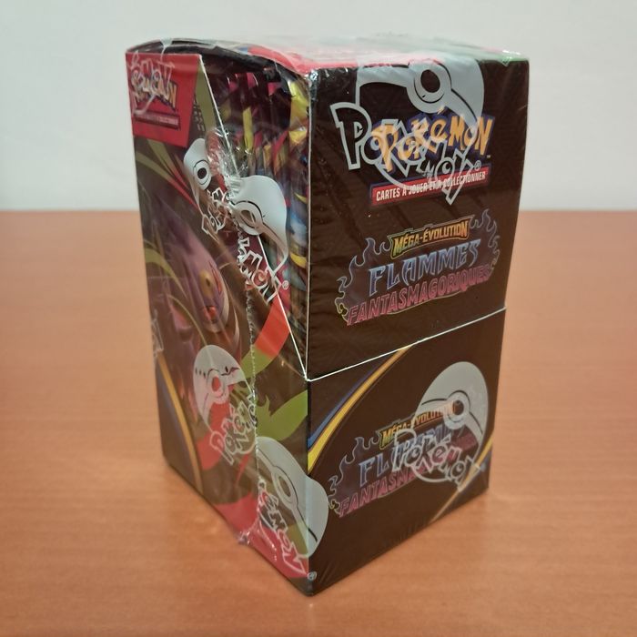 Demi display pokémon  Flammes fantasmagoriques  scellage sans trou mais plis sur carton - photo numéro 8