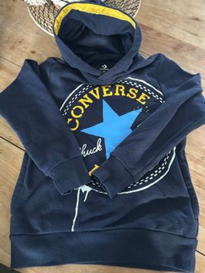 Sweat converse bleu marine - photo numéro 2