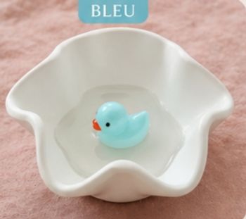 Pot à bijoux canard bleu original ! Vide-poche mignon fait main – Idée cadeau originale