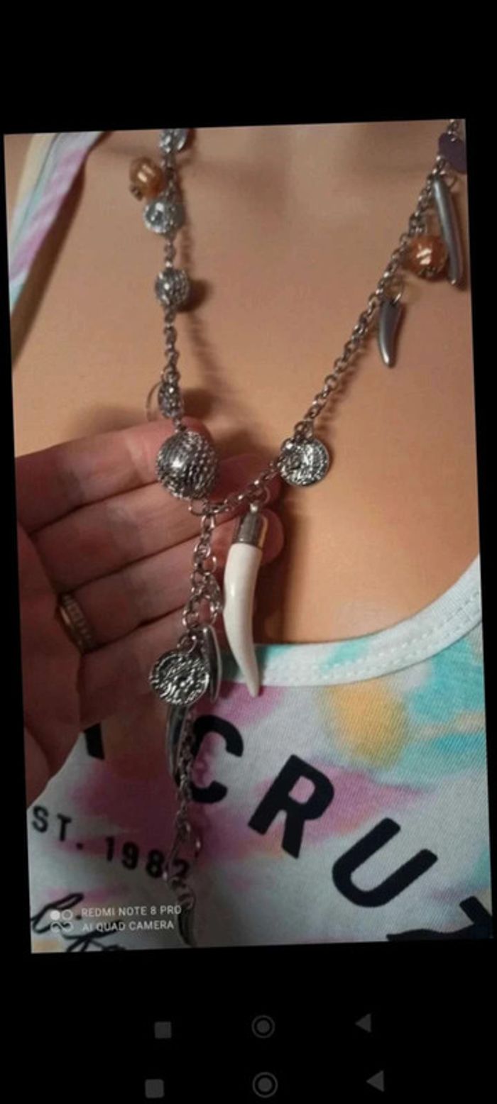 Collier multi pendentifs piques - photo numéro 3