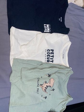 Lots 3 tee-shirts 3 mois