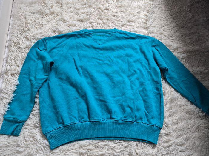 Sweat Tommy Jeans turquoise - Taille XS (grand) - Neuf - photo numéro 8
