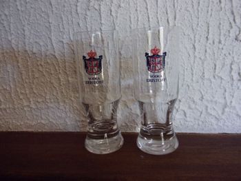 Lot de 2 verres ERISTOFF à vodka, publicitaire, collection TBE
