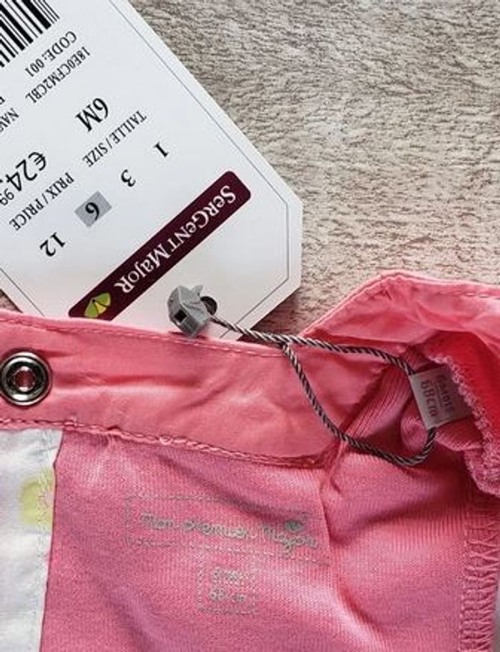 Combishort fille 6 mois rose Sergent Major - photo numéro 6