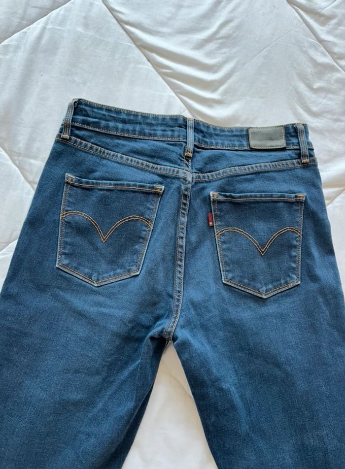 Jean mi taille haute levi’s bleu marine high rise skinny taille S/36 L32 femme - photo numéro 14