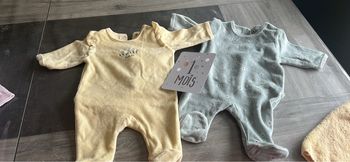 Pyjamas hiver bébé fille 1 mois