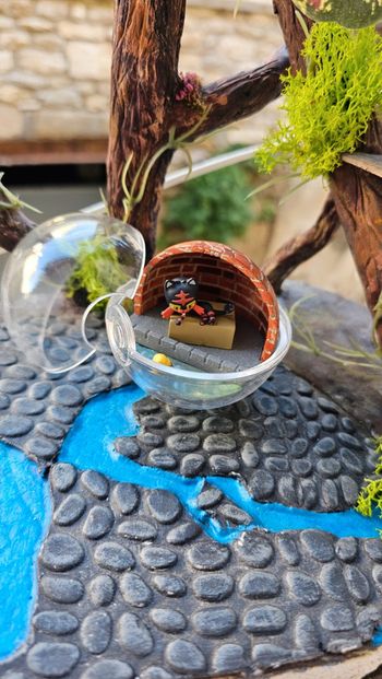 Super figurine Pokemon Nintendo boule terrarium flamiaou