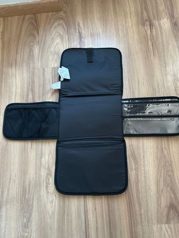 Tapis de change nomade noir / Sac à langer pliable noir Change Wallet