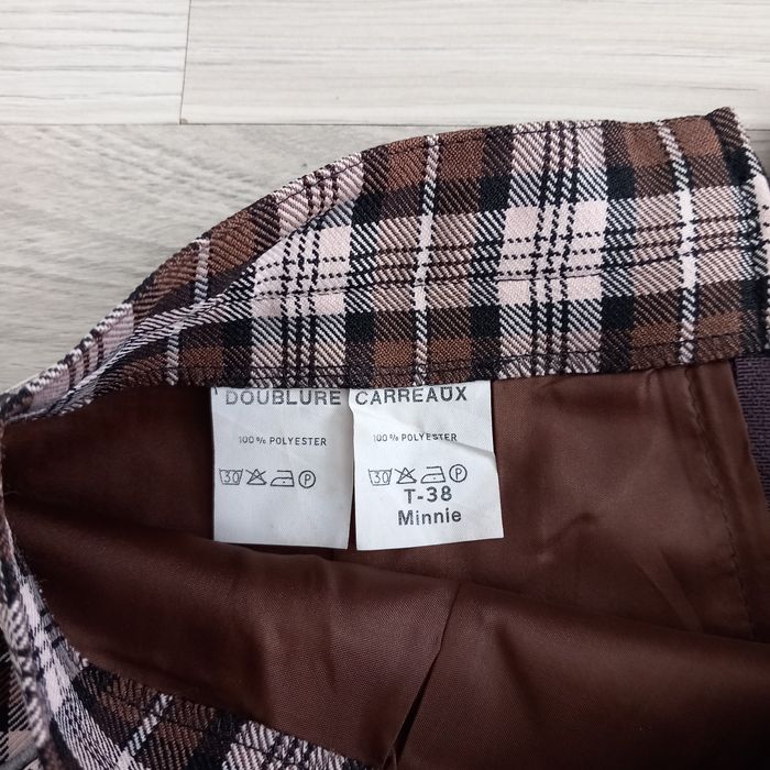 Jupe tailleur à carreaux taille 38 - photo numéro 3