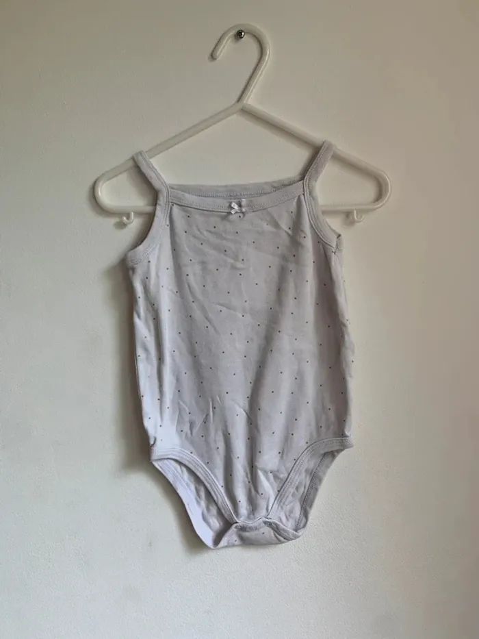 Body blanc à pois dorés – Kiabi – 36 mois - photo numéro 2
