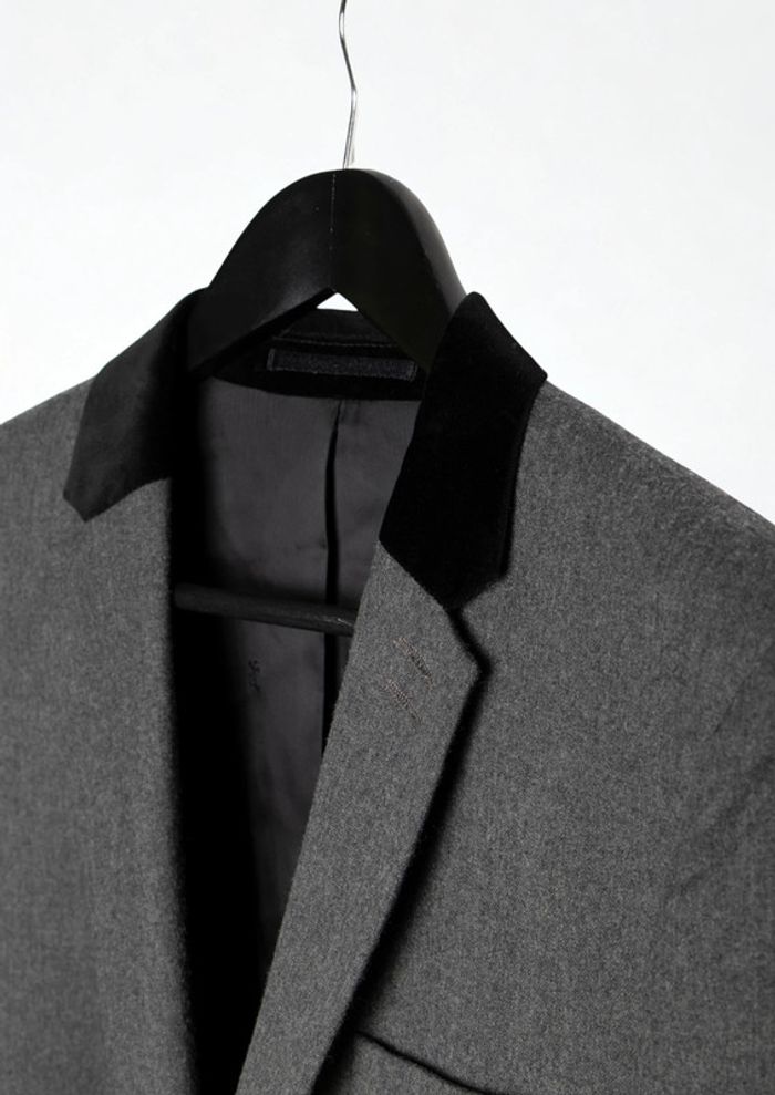 Veste Blazer costume bicolore gris noir • Blazer suit jacket black grey The Kooples Taille 48 (M) - photo numéro 6