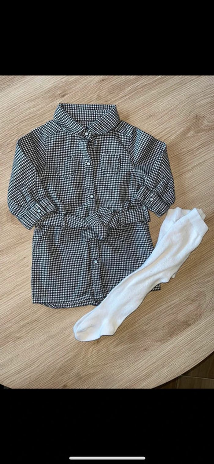 Ensemble robe + collant parfait état 9 mois
