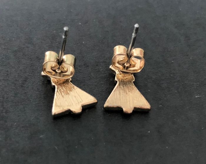 Boucles d’oreilles Sapin doré et vert 🎄 - photo numéro 2
