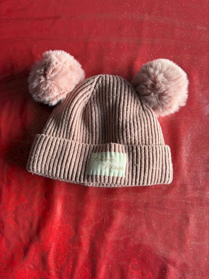 Lot bonnet Minnie + cache cou rose - photo numéro 2