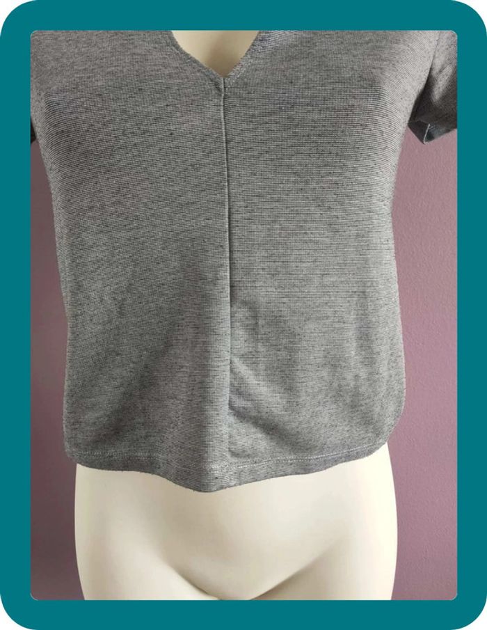 Tee shirt gris Zara - photo numéro 8