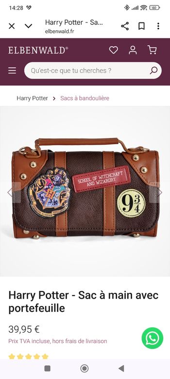 Sac à main Harry Potter