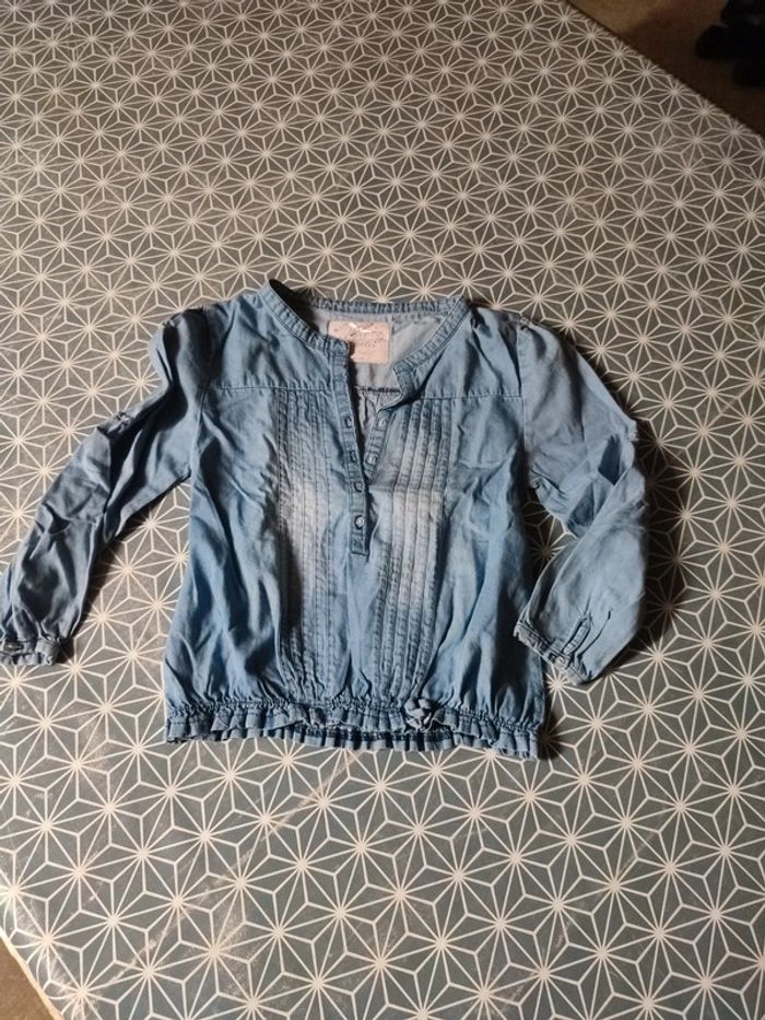 Chemise en jean fille