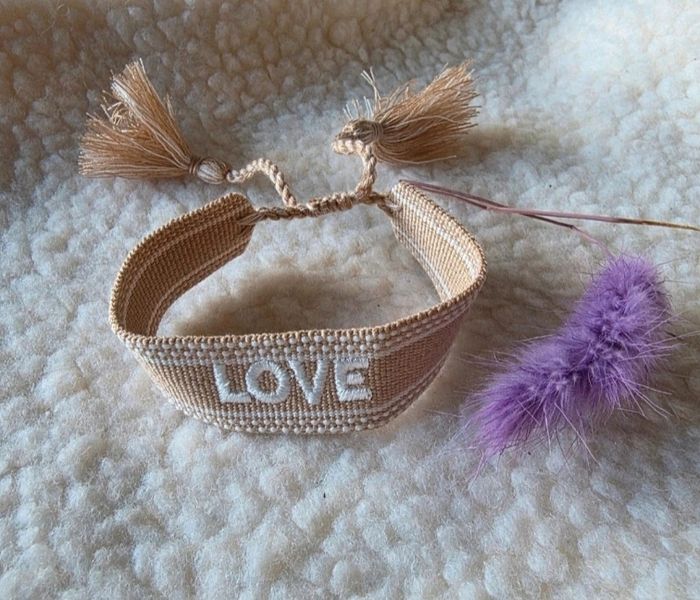 Bracelet Tissu ' Love