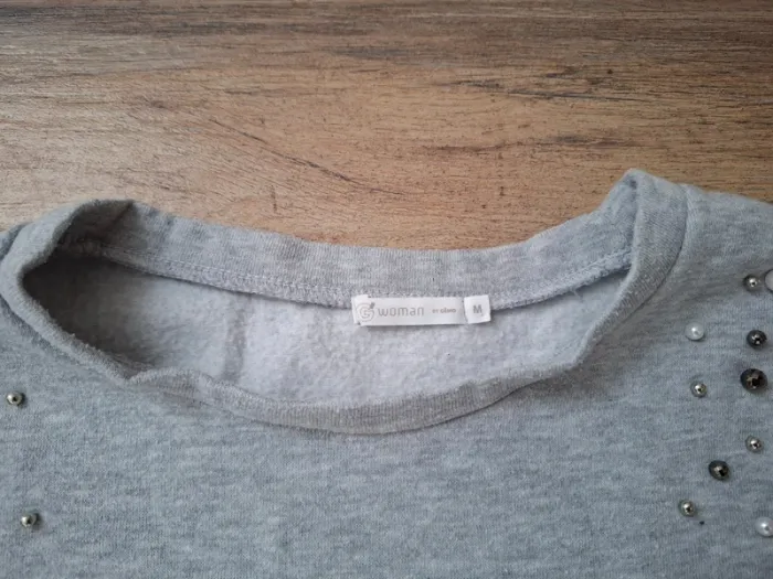 Pull gris à perle Femme M - photo numéro 5