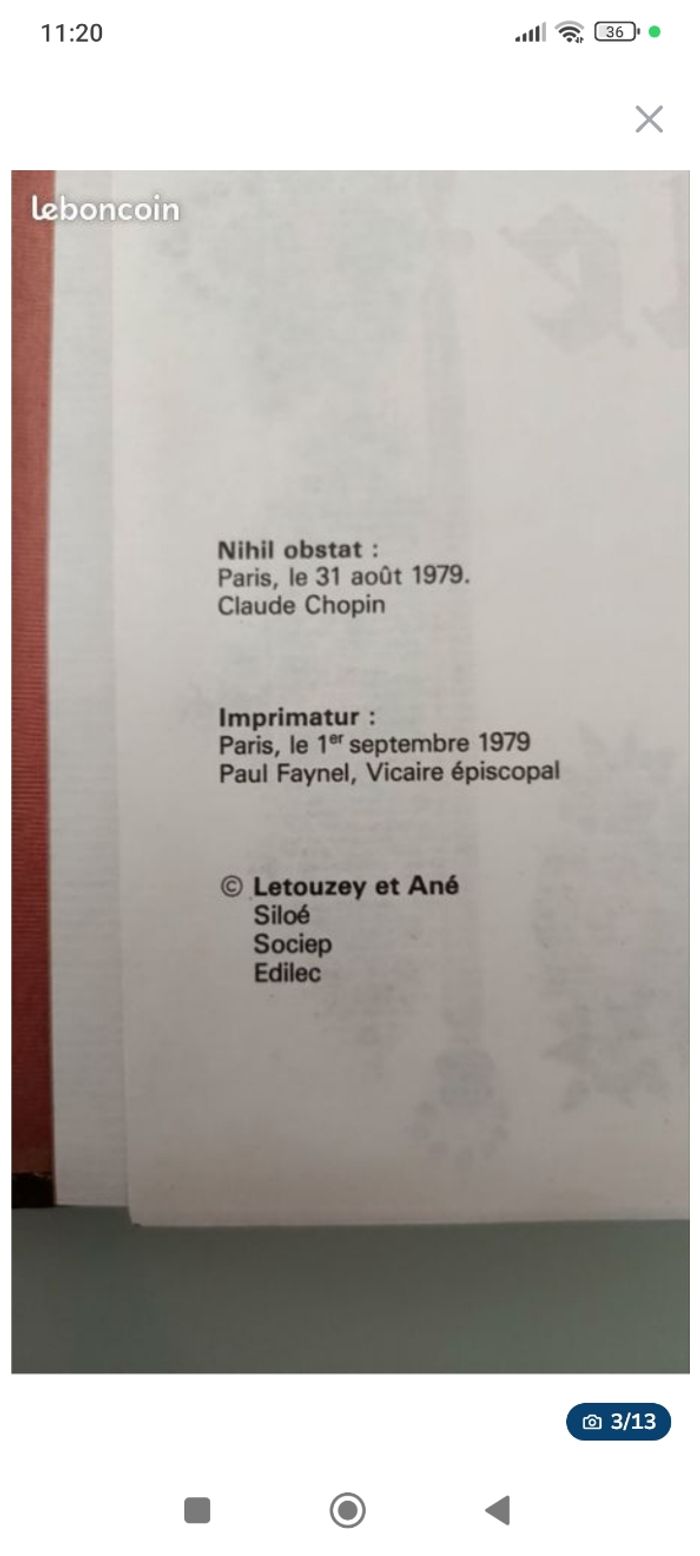 Livre la sainte bible édition edilec 1979 - photo numéro 3
