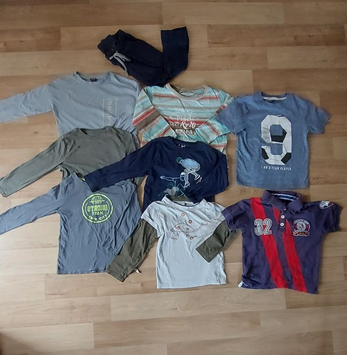 6 manches longues 2 manches courtes 3/4ans