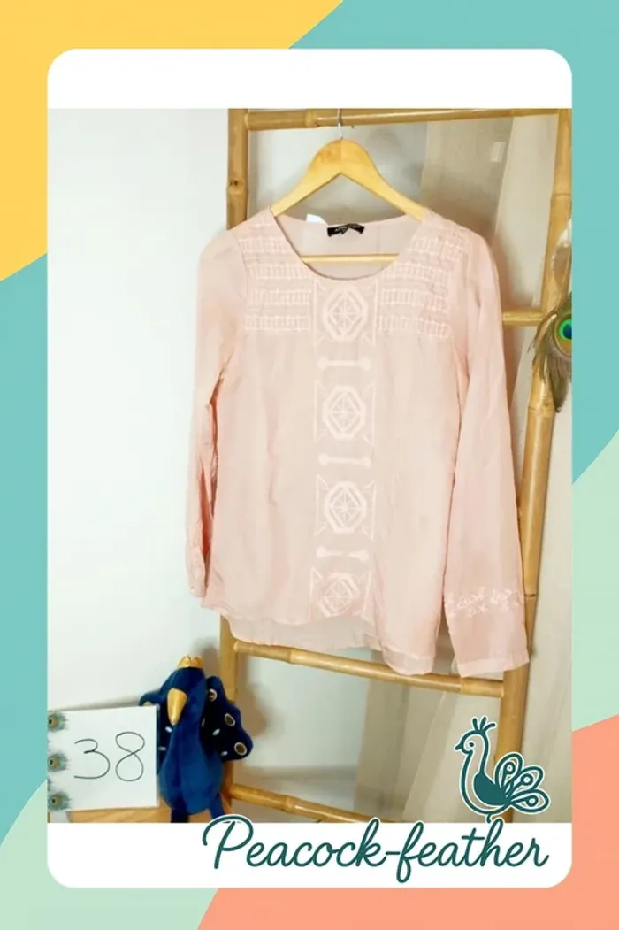 Blouse rose neuve 38