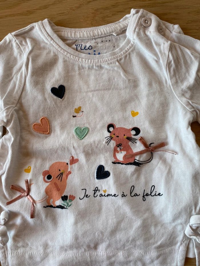 Lot de 12 T-shirts manches longues + blouses - 12 mois - photo numéro 9