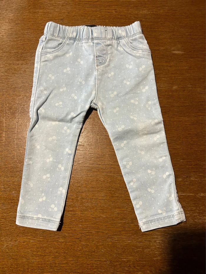 Jegging bleu clair cerise