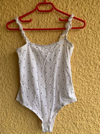 Body blanc à pois  terranova taille 38