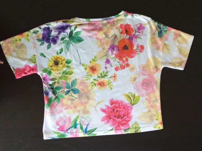 T-shirt crop top cache Cache taille 0 - photo numéro 2